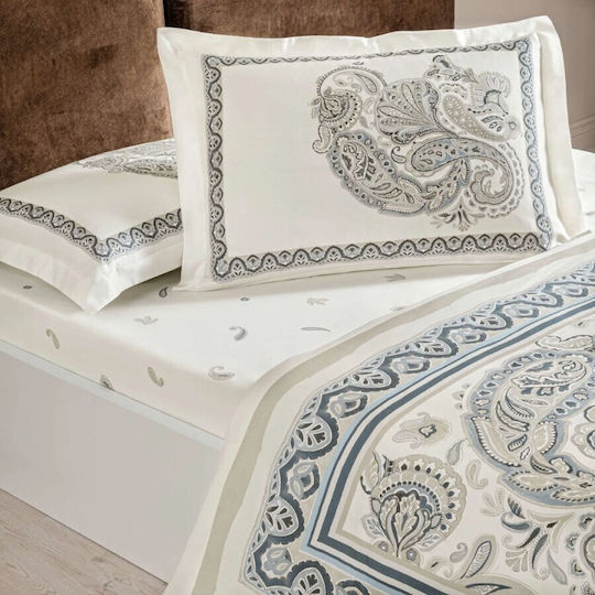 Tac Σετ Διπλή 200x220cm Ivory