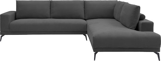 Selio Corner Couch with Left Corner Anthracite 300x240x100 cm