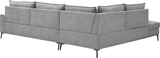 Zenqua Γωνιακός Καναπές με Αριστερή Γωνία Γκρι 291x233x90εκ.