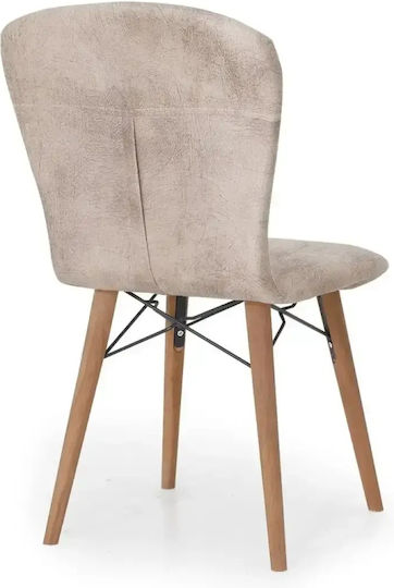 Scaun Sala De Mese Cu Material Textil Gri
