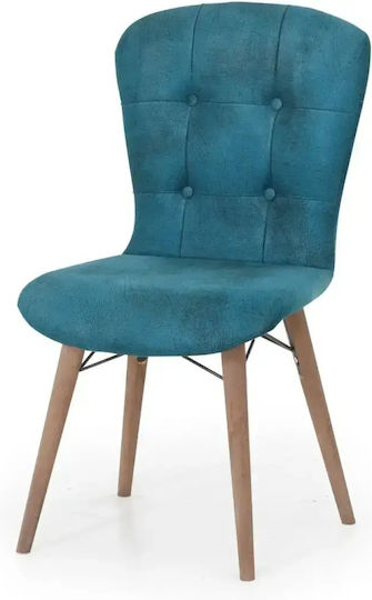 Scaun Sala De Mese Cu Material Textil Maro