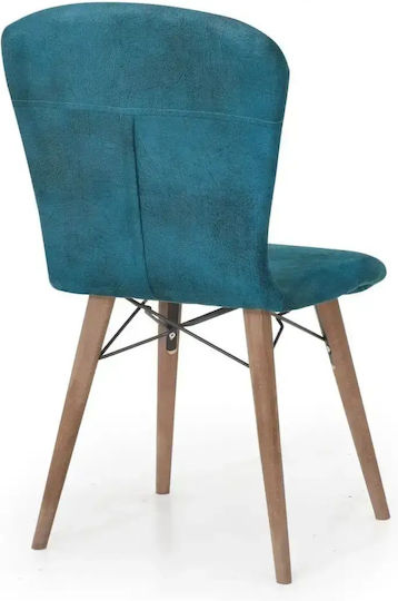 Scaun Sala De Mese Cu Material Textil Maro