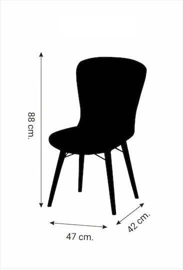 Scaun Sala De Mese Cu Material Textil Gri