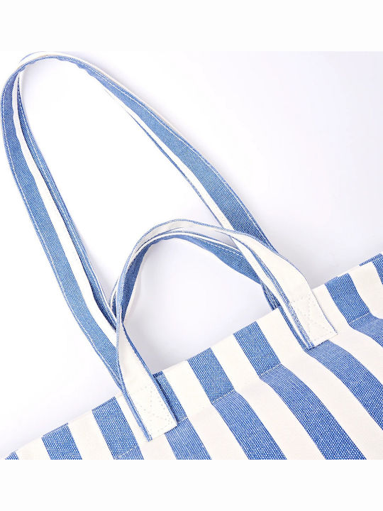 Stoff Damen Tote Tasche Blau