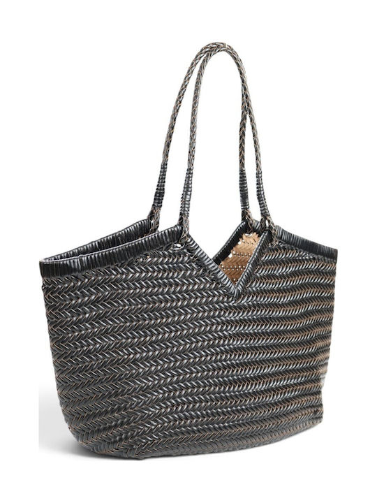 Leather Women's Shoulder Bag Black