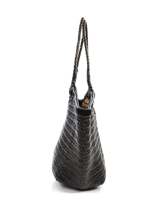 Leather Women's Shoulder Bag Black