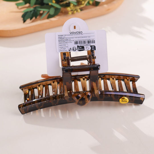 Coffee Leopard Series – Clamă De Păr Model Pisică – 13cm