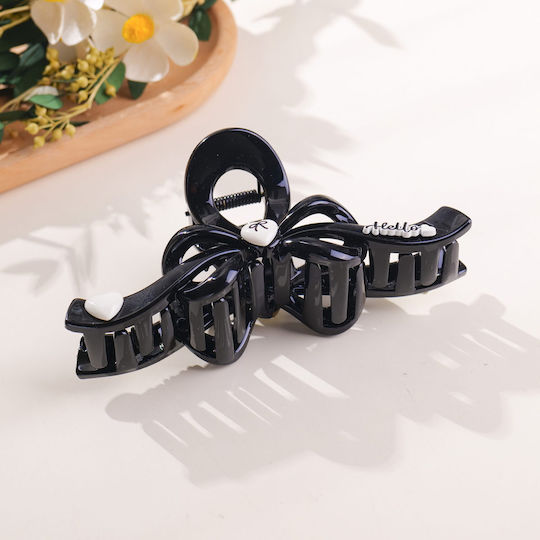 Classic Black Series – Clamă De Păr Cu Fundiță – 13cm