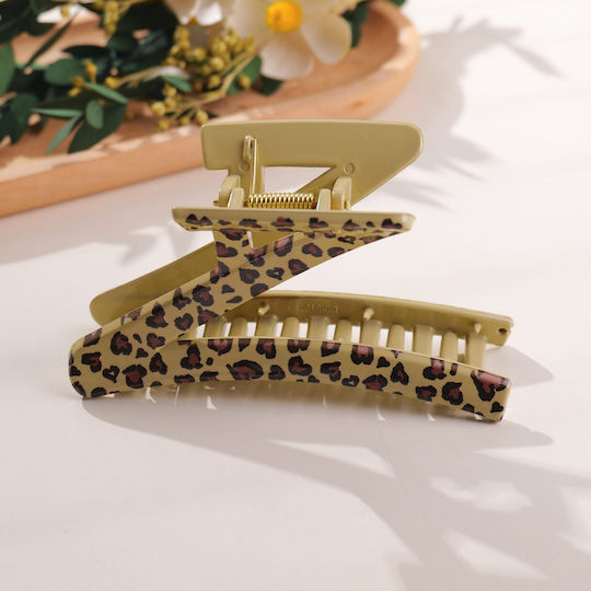 Coffee Leopard Series – Clamă De Păr Formă Z – 11cm