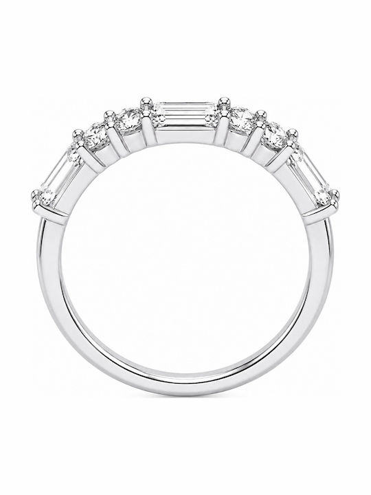 Verita Women's Half Eternity Band made of Silver