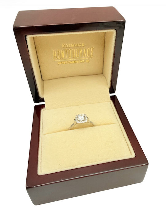 Kontopoulos Damentringe mit Diamant aus Weißgold 18K Kontopoulos Damentringe mit Diamant aus Weißgold 18K