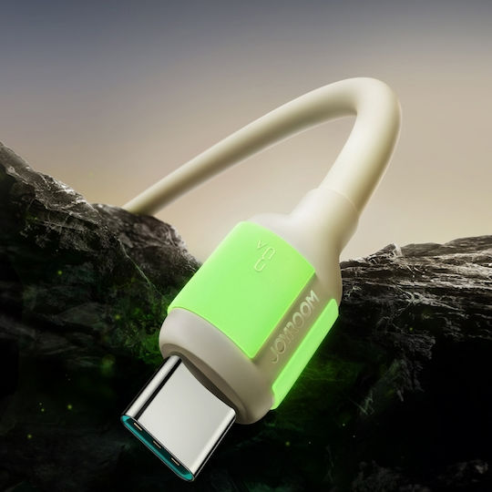 Joyroom Cablu USB-C tată - USB-A Bej 1.2m S-A53 3A