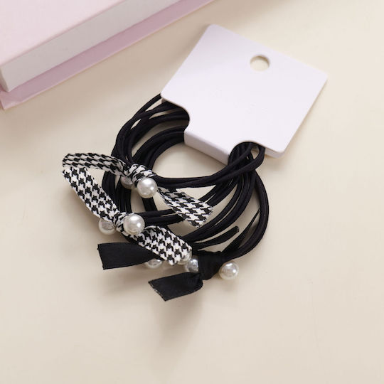 Set of Modern Hair Scrunchies – Pearl Bow