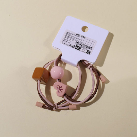Set of Modern Hair Scrunchies Elastic 2 Pieces