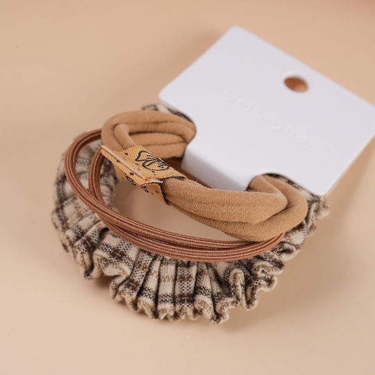 Basic Hair Scrunchies Fabric Label 3 Pieces