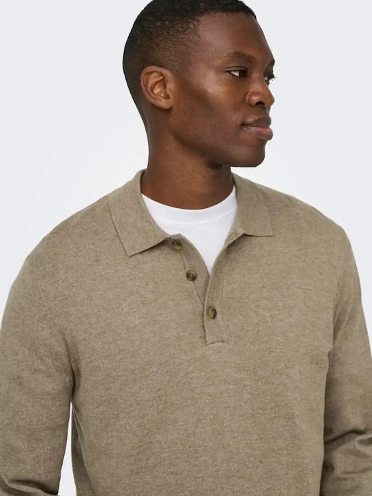 Polo Sweater Desert Taupe