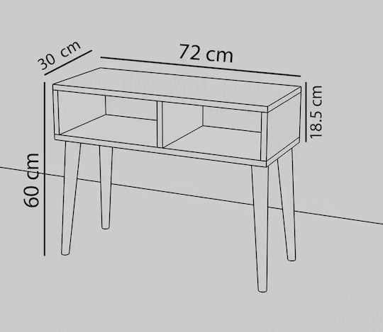 Stand TV Gri L72xA30xÎ58.6cm