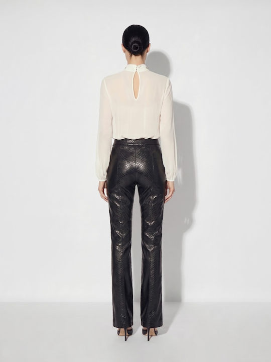 Women's Fabric Trousers Black