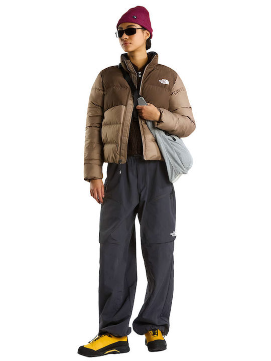 Saikuru Women's Puffer Jacket for Winter Brown