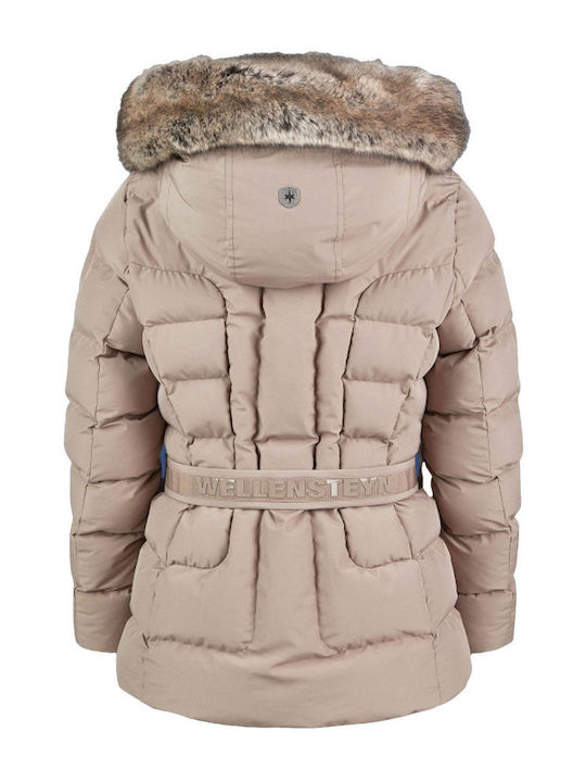 Beltique Women's Puffer Jacket for Winter Grey-Beige