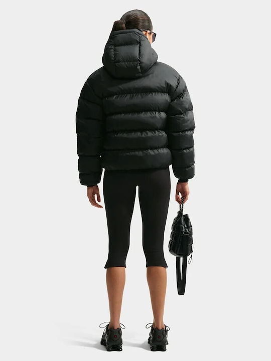 Nike Therma-fit Damen Puffer Jacke für Winter Schwarz