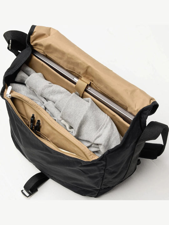 Greenland Leather Men's Shoulder / Crossbody Bag Black