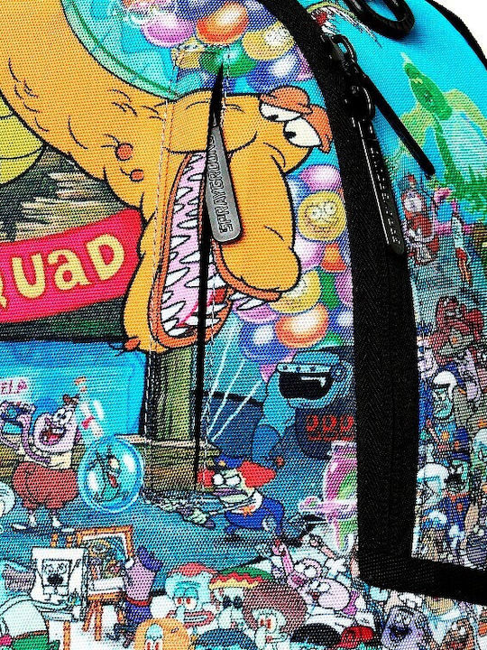 Sprayground School Backpack Junior High-High School Spongebob Crowd DLXSR 29.21 x 15.24 x 45.7cm