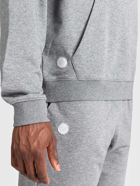 Hooded Sweatshirt Khaki - Light Grey