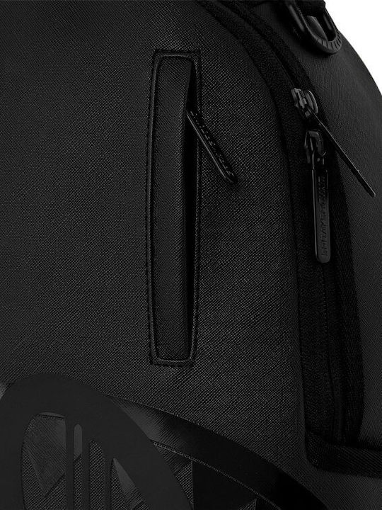 Sprayground Σχολική Τσάντα Πλάτης Γυμνασίου - Λυκείου Lux Black Ghost Drip Mini DLX 27 x 15 x 45εκ