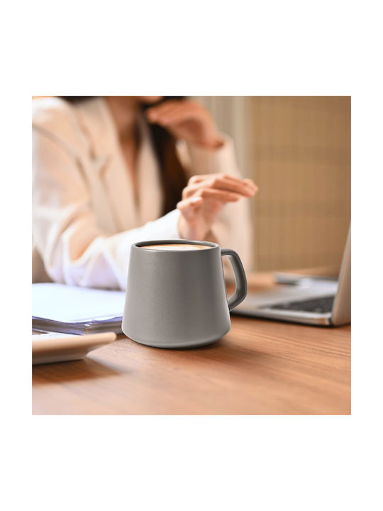 Miamio Collection Kaffeetasse Keramik Grau 420ml 4 Stück