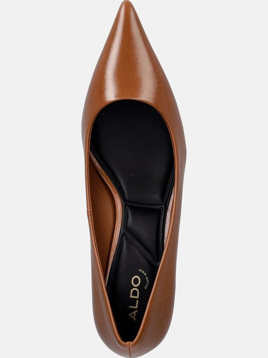 Pointed Toe Heels With Medium Brown Heel