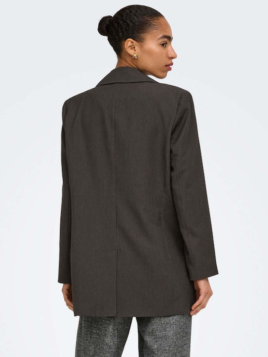 Only Damen Blazer Dunkelbraun