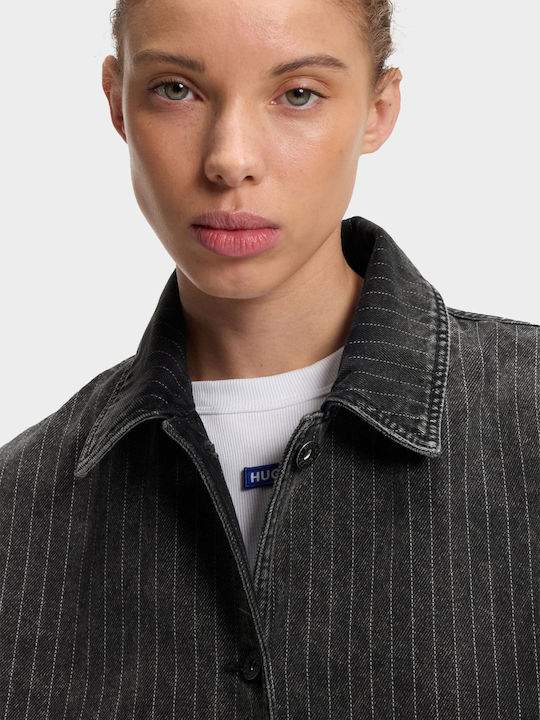 Women's Gabardine Black Denim