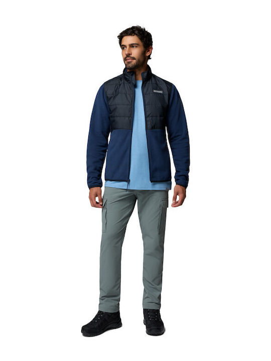 Basin Butte Men's Fleece Jacket Collegiate Navy Black
