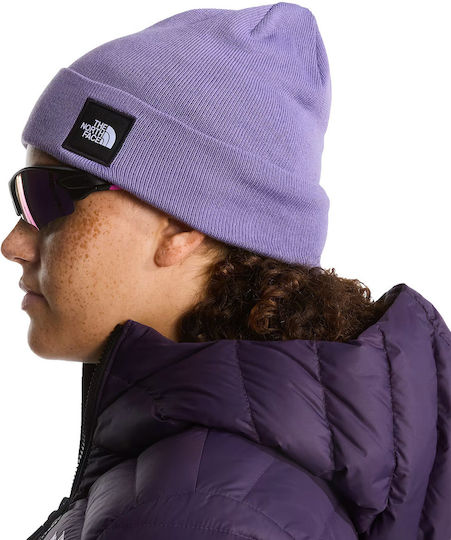 Dock Worker Recycled Beanie Men's Knitted Beanie in Purple