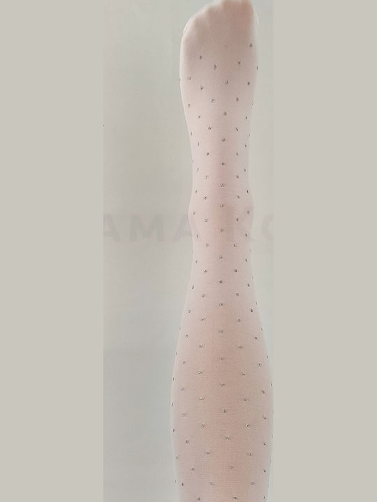 Yanna Kinderstrumpfhosen Polka Dot Ecru A-1027-ek-3