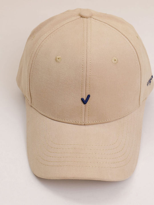 Jockey Cap Cotton Adults Beige