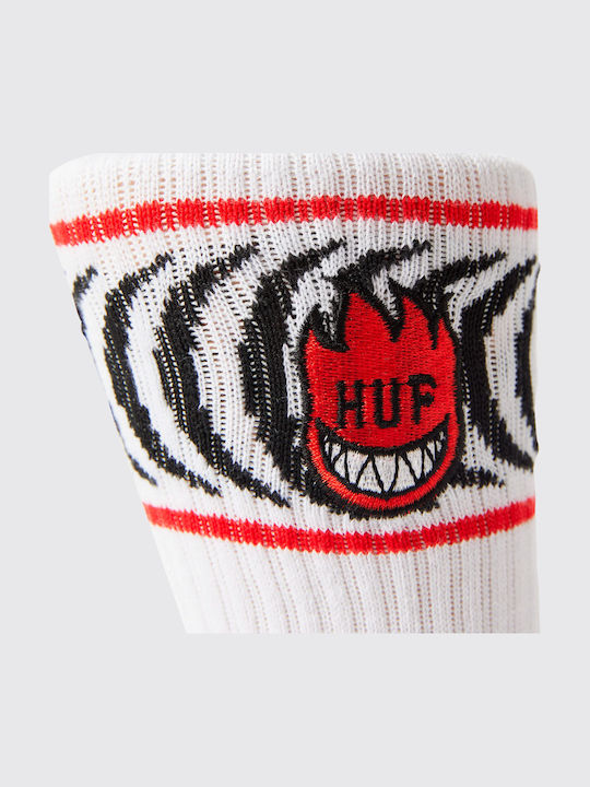 HUF Spitfire Spiral Κάλτσες White HUF Spitfire Spiral Κάλτσες White