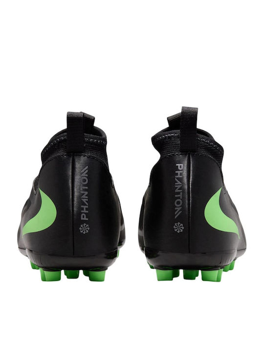 Phantom 6 AG Ghete de fotbal pentru copii cu crampoane Negre
