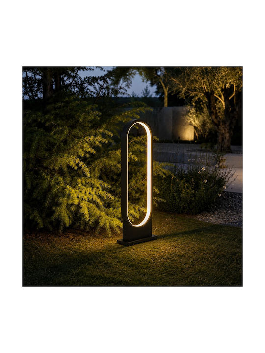 GloboStar Φωτιστικό Κολωνάκι LED Εξωτερικού Χώρου 15W με Θερμό Λευκό Φως IP65 Λευκό