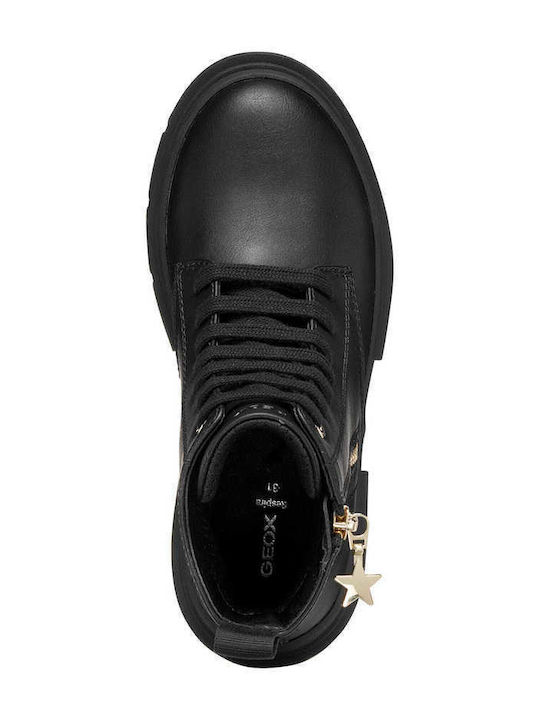 Anatomic Kids Military Boots with Laces Black