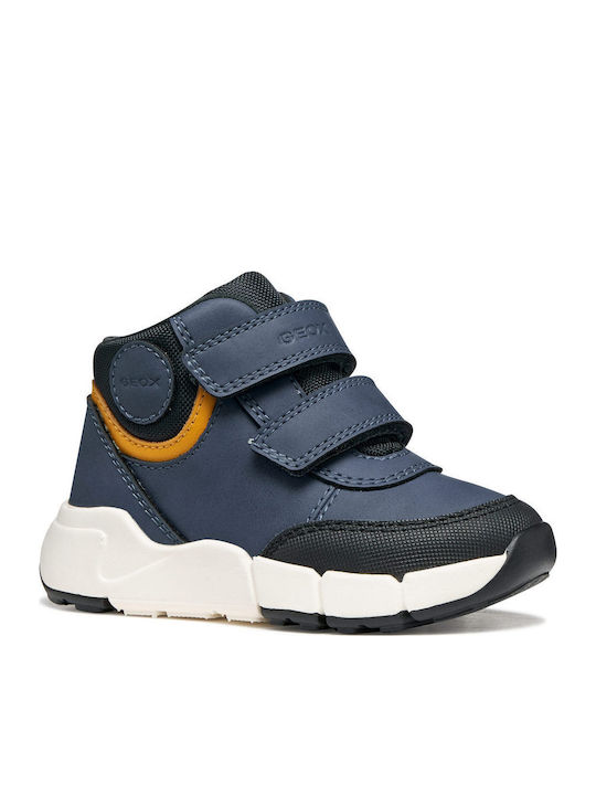 Anatomic Kids Ankle Boots with Hook & Loop Closure Blue