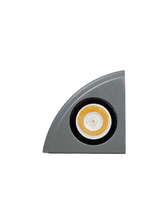 GloboStar LED Boden Spot 3W Mit Warm Weiß Licht IP65 Weiß