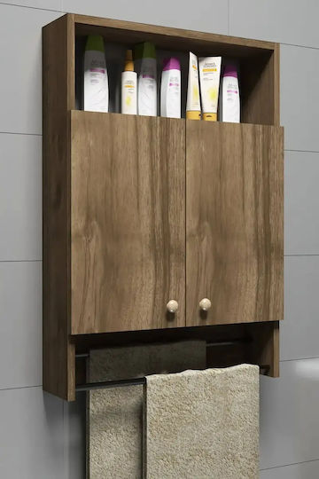 Bathroom Cabinet 60x15x87cm Walnut