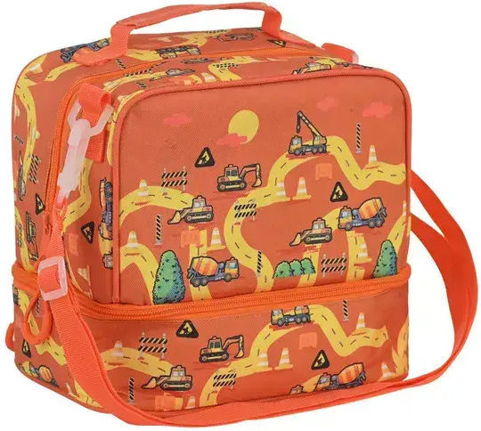 Estia Save The Aegean School Insulated Handheld Lunch Bag 6 Litre Orange