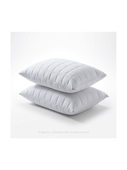 Casa Colori Schutzkissenbezug-Set Gesteppt White 45x65cm.