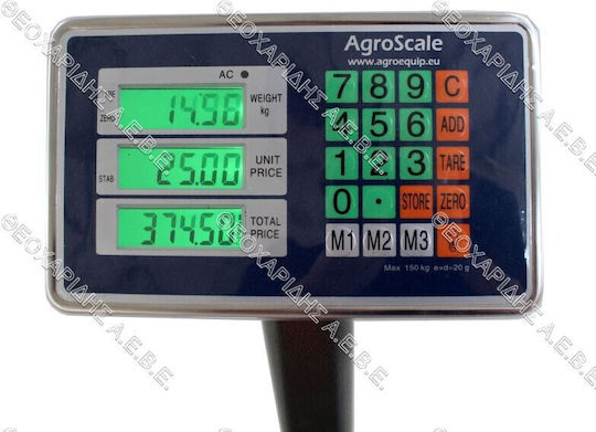 Agroequip Handelswaage mit 150kg Maximalgewicht
