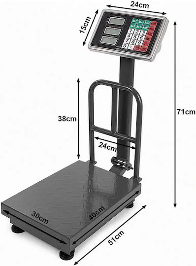 Verk Group Electronic Commercial Scale with Weighing Capacity 100kg
