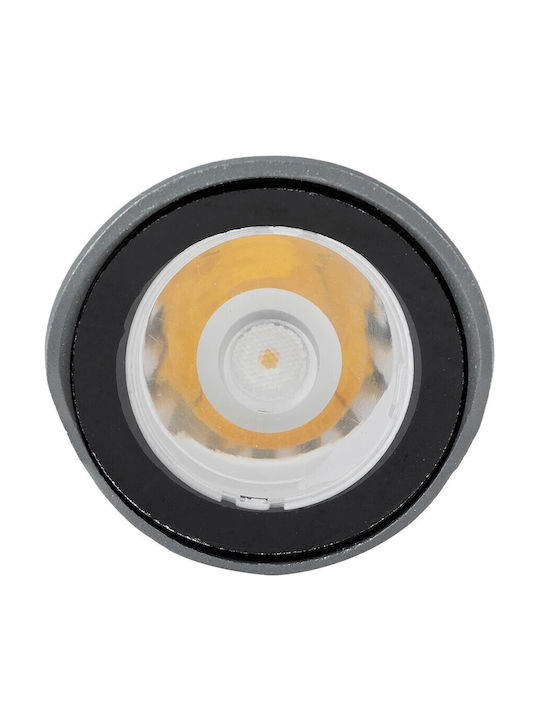 GloboStar Στεγανό Φωτιστικό Led Καρφωτό Θερμό Λευκό GLB-103-0026