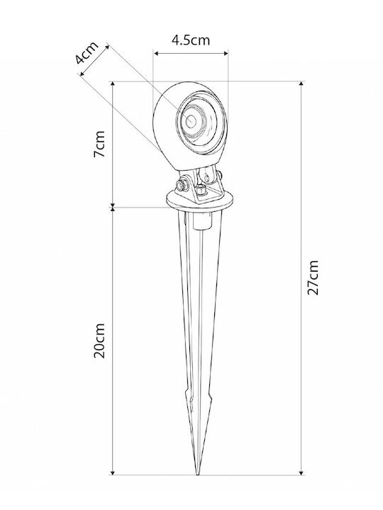 GloboStar Wasserdichtes LED-Leuchten Eingesetzt Warmweiß GLB-103-0027